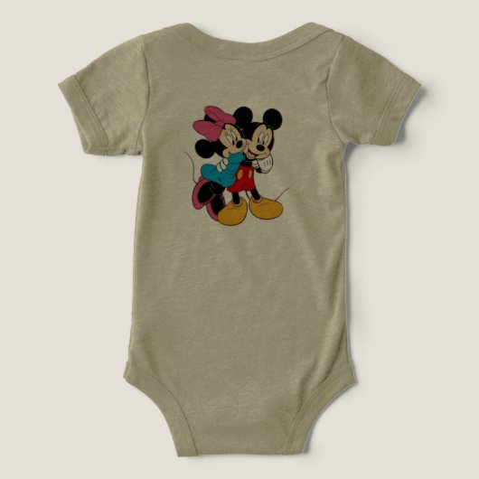 Kleurrijke aap ontwerp baby T-shirt (Design achterkant)