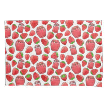 Kleurrijke aardbeien en dameskussen voor waterverf