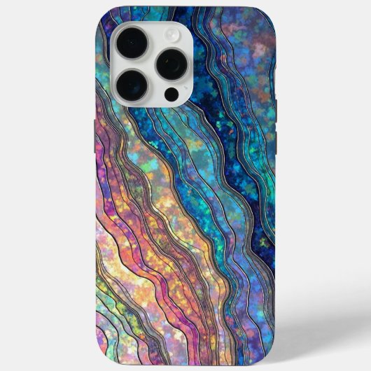 Kleurrijke Abalone Ripples Case-Mate iPhone Case (Achterkant)