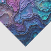 Kleurrijke Abalone wervelt weefsel papier (Detail)