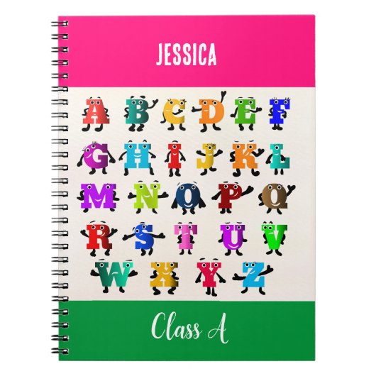 Kleurrijke ABC's Notitieboek (Voorkant)