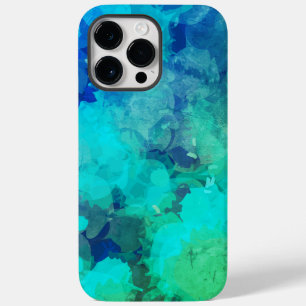 Kleurrijke Abstract Paarse Blauwe Alcoholinkt Case-Mate iPhone 14 Pro Max Hoesje