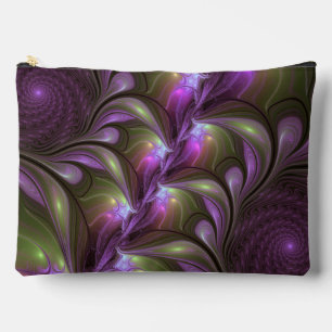 Kleurrijke Abstract Paarse Khaki Fractale Kunst Etui