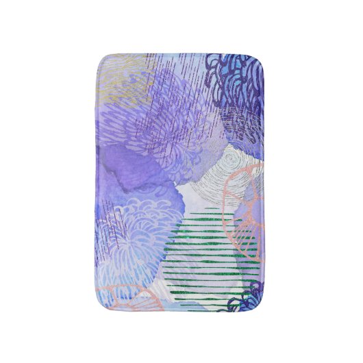 Kleurrijke Abstracte achtergrond Badmat (Voorkant Verticaal)