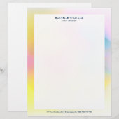 Kleurrijke abstracte achtergrond briefhoofd (Voorkant / Achterkant)