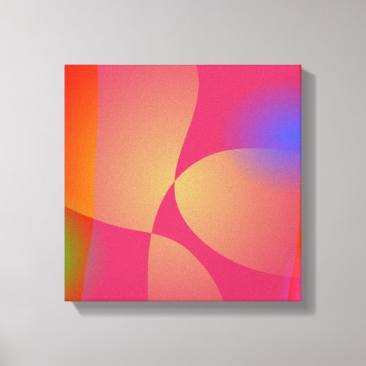 Kleurrijke Abstracte achtergronden met cirkels, li Canvas Afdruk (Voorkant)