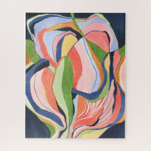 Kleurrijke Abstracte Aquarel Kunst Legpuzzel