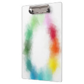 Kleurrijke Abstracte Art Custom Modern Trendy Eleg Klembord (Links)