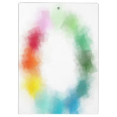 Kleurrijke Abstracte Art Custom Modern Trendy Eleg Klembord (Achterkant)