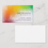 Kleurrijke Abstracte art elegant moderne Sjabloon Visitekaartje (Voorkant / Achterkant)