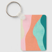 Kleurrijke Abstracte Art Sleutelhanger (Voorkant)
