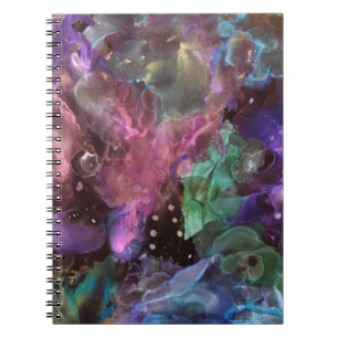 Kleurrijke Abstracte Art Space Nebula Notitieboek