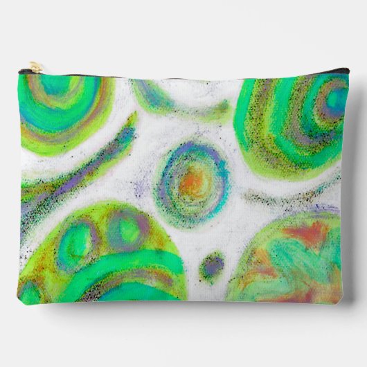 Kleurrijke Abstracte Art Zipper Pouch Etui (Voorkant)