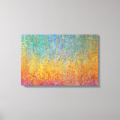 Kleurrijke Abstracte Aspen Trees Canvas (Voorkant)