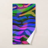 Kleurrijke Abstracte badkamer set handdoeken (Handdoek)