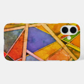 Kleurrijke abstracte beeldende kunst Case-Mate iPhone case (Achterkant (horizontaal))