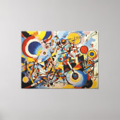 Kleurrijke Abstracte beweging Canvas Afdruk (Voorkant)