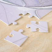 Kleurrijke Abstracte Bloem Moderne Bloemige Fracta Legpuzzel (Zijkant)