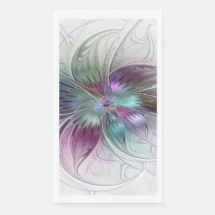 Kleurrijke Abstracte Bloem Moderne Bloemrijke Frac Servet