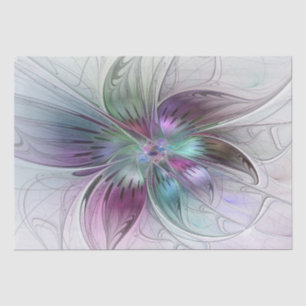 Kleurrijke Abstracte Bloem Moderne Bloemrijke Frac Tissuepapier