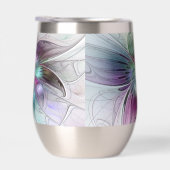 Kleurrijke Abstracte bloem Moderne fractale kunst (Rechts)