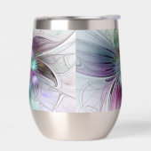 Kleurrijke Abstracte bloem Moderne fractale kunst (Links)