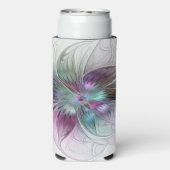 Kleurrijke Abstracte bloem Moderne fractale kunst (Seltzer Achterkant)