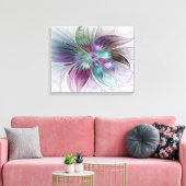 Kleurrijke Abstracte bloem Moderne fractale kunst Canvas Afdruk (Insitu (Woonkamer))