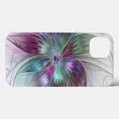 Kleurrijke Abstracte bloem Moderne fractale kunst Case-Mate iPhone Case (Achterkant (horizontaal))
