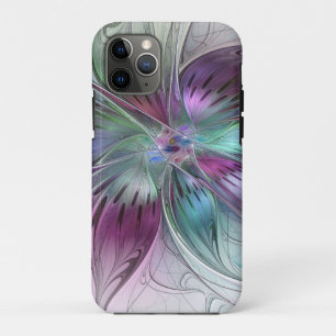 Kleurrijke Abstracte bloem Moderne fractale kunst iPhone 11 Pro Hoesje