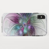 Kleurrijke Abstracte bloem Moderne fractale kunst Case-Mate iPhone Case (Achterkant (horizontaal))