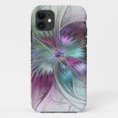 Kleurrijke Abstracte bloem Moderne fractale kunst Case-Mate iPhone Case (Achterkant)