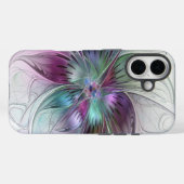 Kleurrijke Abstracte bloem Moderne fractale kunst Case-Mate iPhone Case (Achterkant (horizontaal))