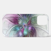 Kleurrijke Abstracte bloem Moderne fractale kunst Case-Mate iPhone Case (Achterkant (horizontaal))