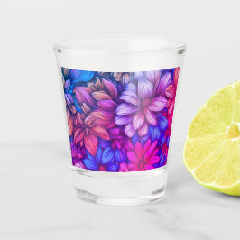 Kleurrijke Abstracte Bloemen #43 - Shot Glas