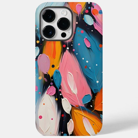 Kleurrijke Abstracte Boheemse veren Case-Mate iPhone Case (Achterkant)