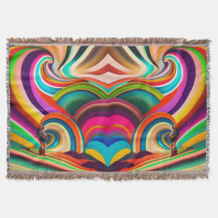 Kleurrijke Abstracte Bonnaroo Psychedelic Festival Deken