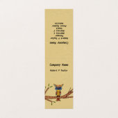 Kleurrijke Abstracte boomkor op boomtak Tan Visitekaartjes (Buitenkant ongevouwen)