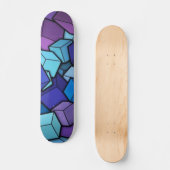 Kleurrijke Abstracte boxen skateboard (Voorkant)