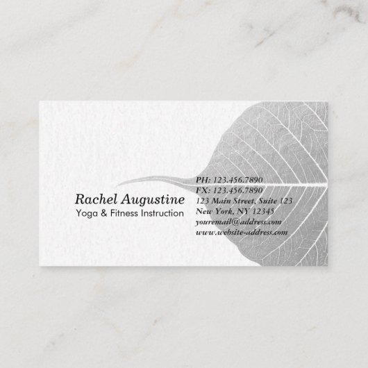 Kleurrijke Abstracte Brush Logo Meditatie-instruct Visitekaartje (Achterkant)