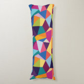 Kleurrijke Abstracte buis Lichaamskussen (Voorkant Verticaal)