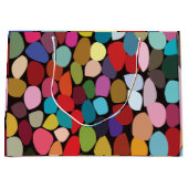 Kleurrijke Abstracte cirkels Groot Cadeauzakje (Voorkant)