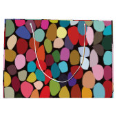 Kleurrijke Abstracte cirkels Groot Cadeauzakje (Achterkant)