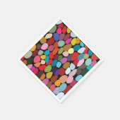 Kleurrijke Abstracte Cirkels Partij Servet (Hoek)