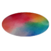 Kleurrijke Abstracte Custom Blank Sjabloon Elegant Snijplank (Hoek)