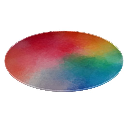 Kleurrijke Abstracte Custom Blank Sjabloon Elegant Snijplank (Hoek)