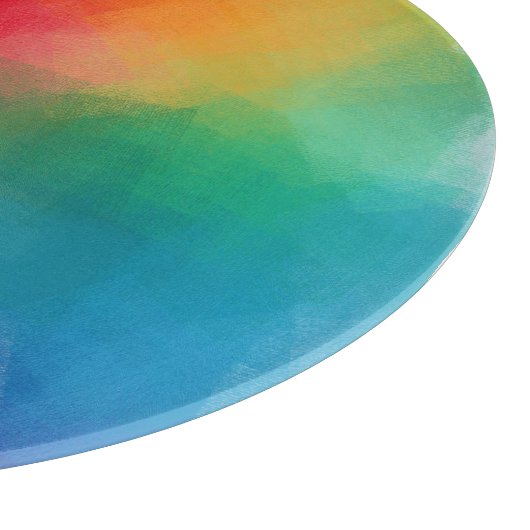 Kleurrijke Abstracte Custom Blank Sjabloon Elegant Snijplank (Hoek)