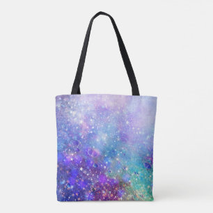 Kleurrijke Abstracte diepe ruimte achtergrond Tote Bag