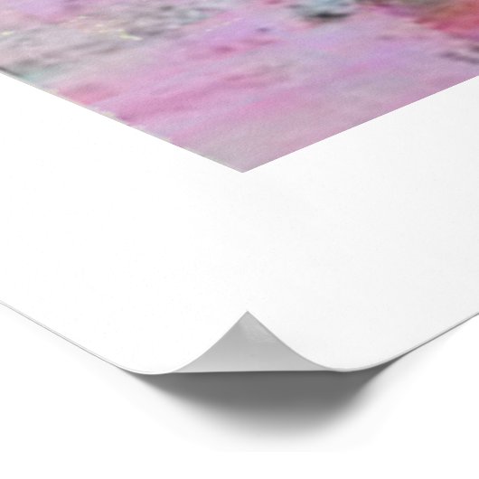 Kleurrijke Abstracte digitale kunst Poster (Hoek)