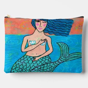 Kleurrijke Abstracte digitale zeemeermin schilderi Etui